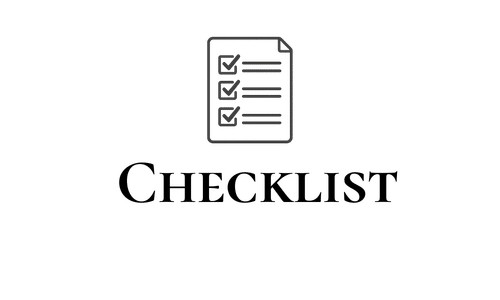Checklist