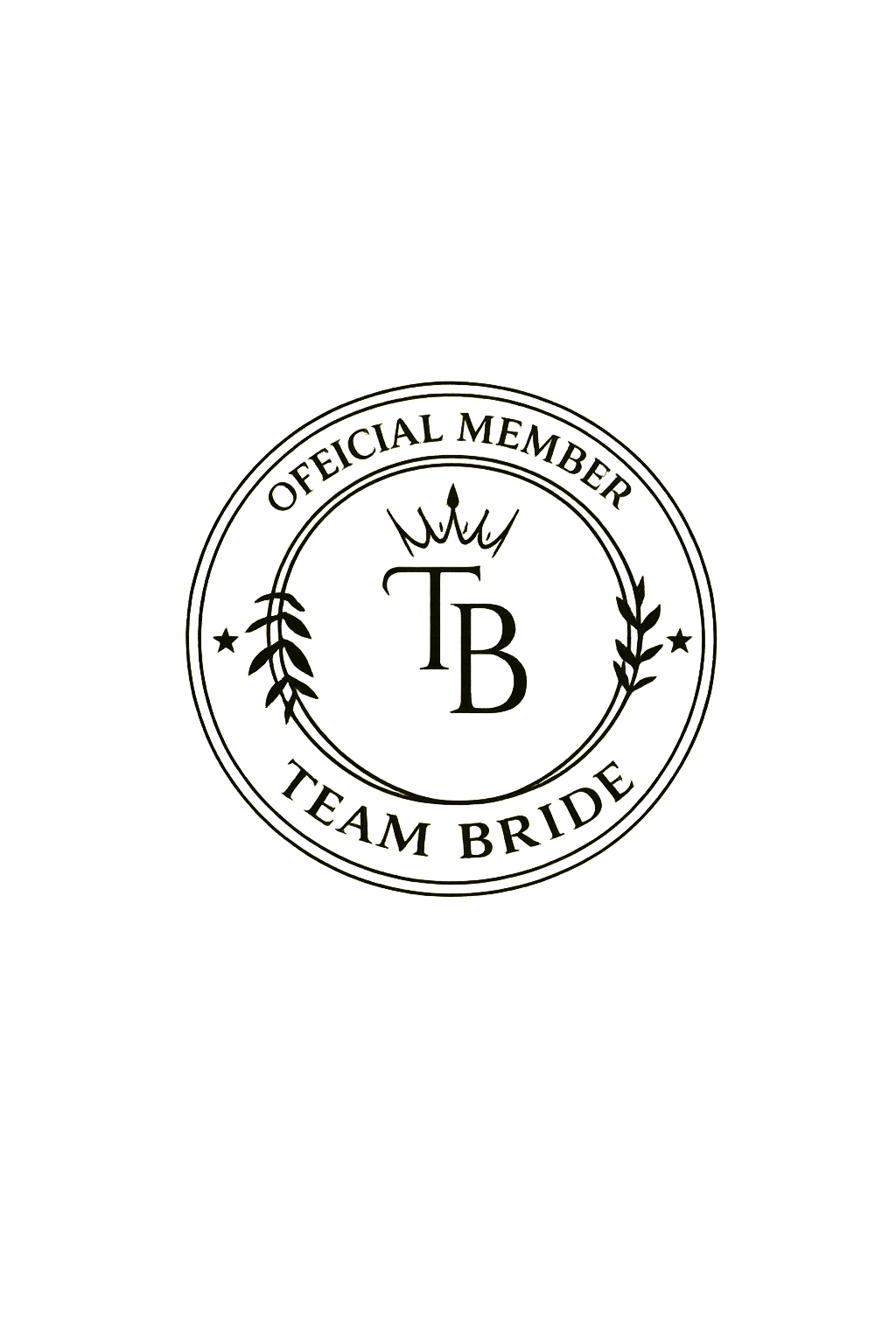 Sello oficial Team Bride