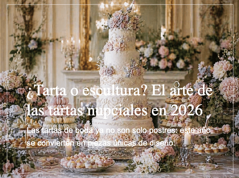Tartas nupciales: tarta o escultura