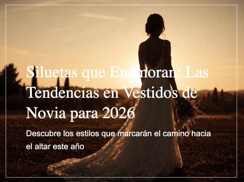 Siluetas y tendencias en vestidos de novia