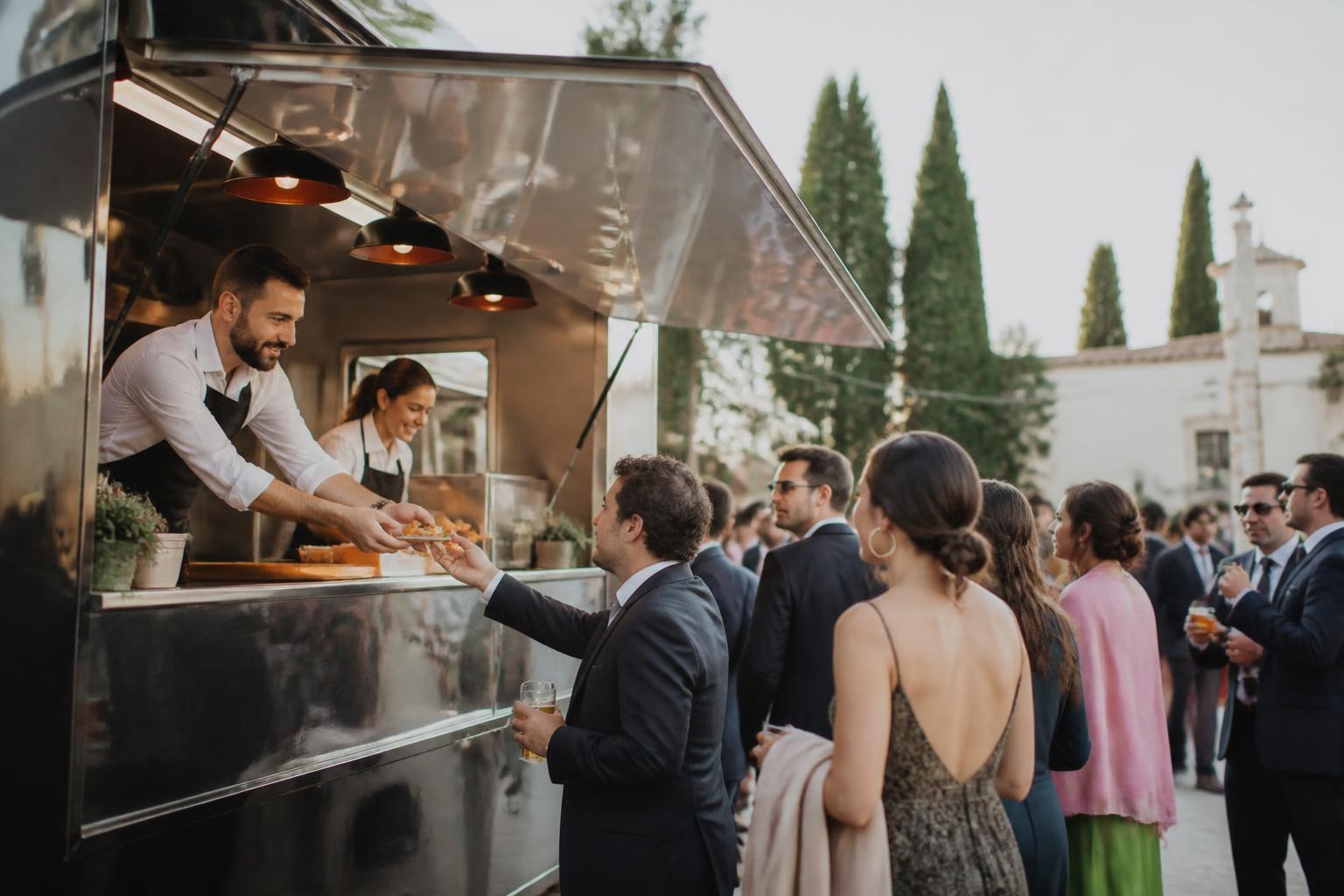 Qué incluye el presupuesto de un food truck para bodas en Madrid